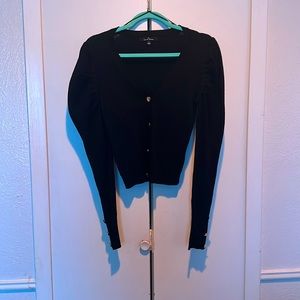 Puff Sleeve Dress Cardigan